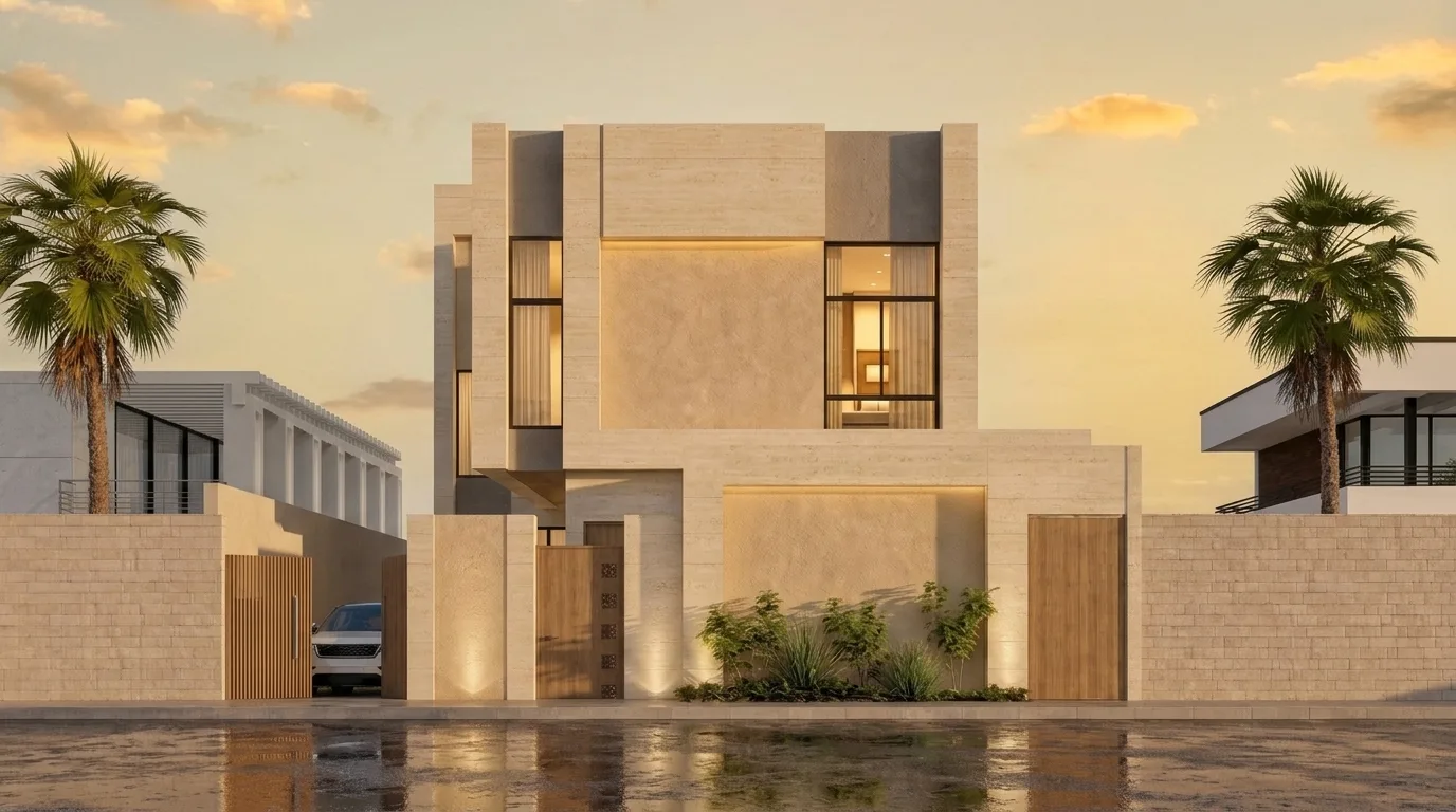 فيلا سكنية، حي الشعلة — الواجهة الرئيسية